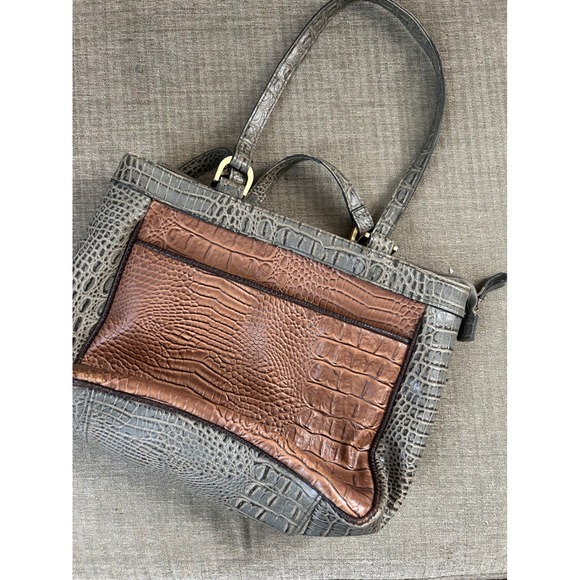 Bueno Faux Crocodile Embossed Tote Bag Purse Satchel Shoulder Bag - Picture 1 of 4